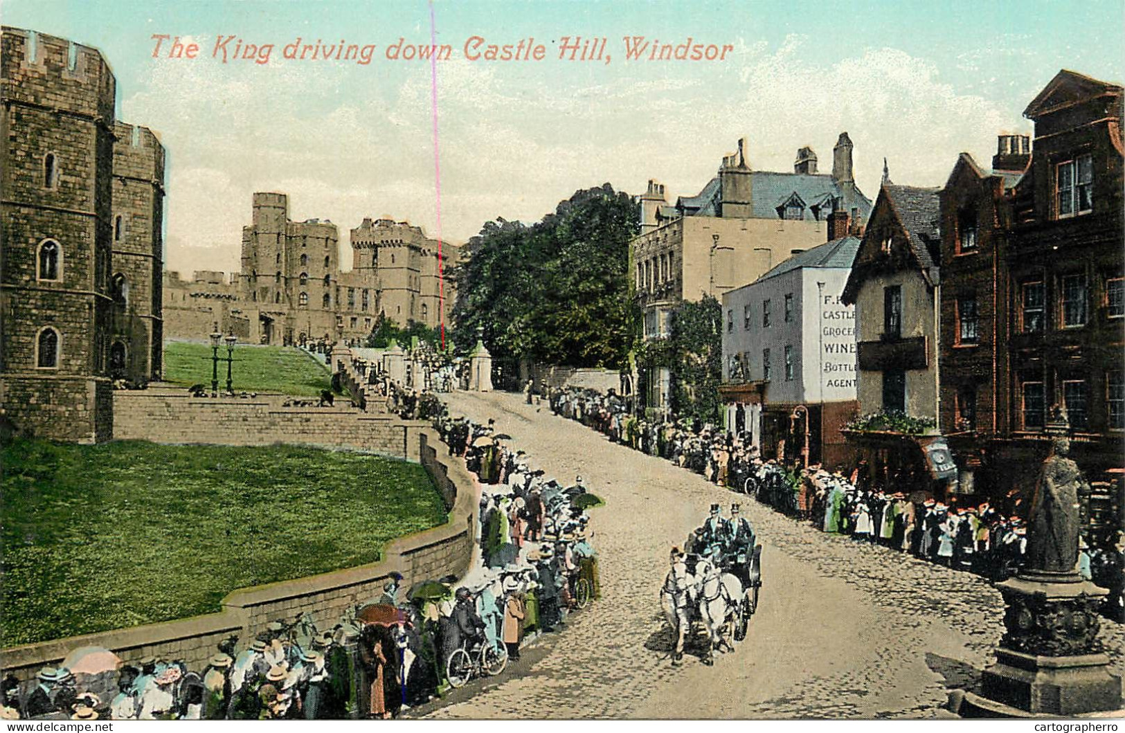 United Kingdom England Windsor Castle King Driving Down Castle Hill - Windsor Castle