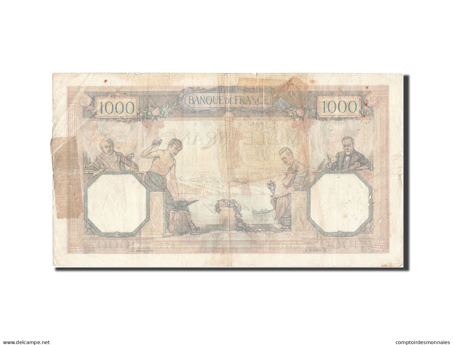 Billet, France, 1000 Francs, 1 000 F 1927-1940 ''Cérès Et Mercure'', 1931, TB - 1 000 F 1927-1940 ''Cérès Et Mercure''