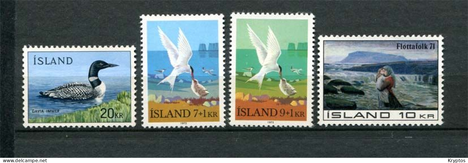 Iceland 1967-72.  - 4 Stamps All UNUSED / MINT - Collections, Lots & Séries
