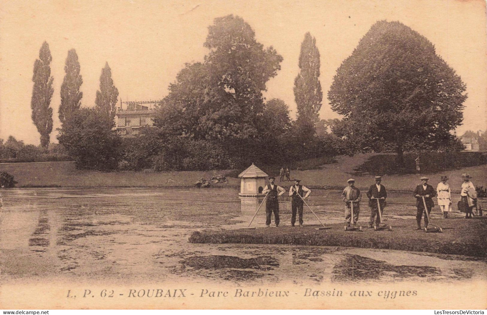 FRANCE - Roubaix - Parc Barbieux - Bassin Aux Cygnes - Carte Postale Ancienne - Roubaix