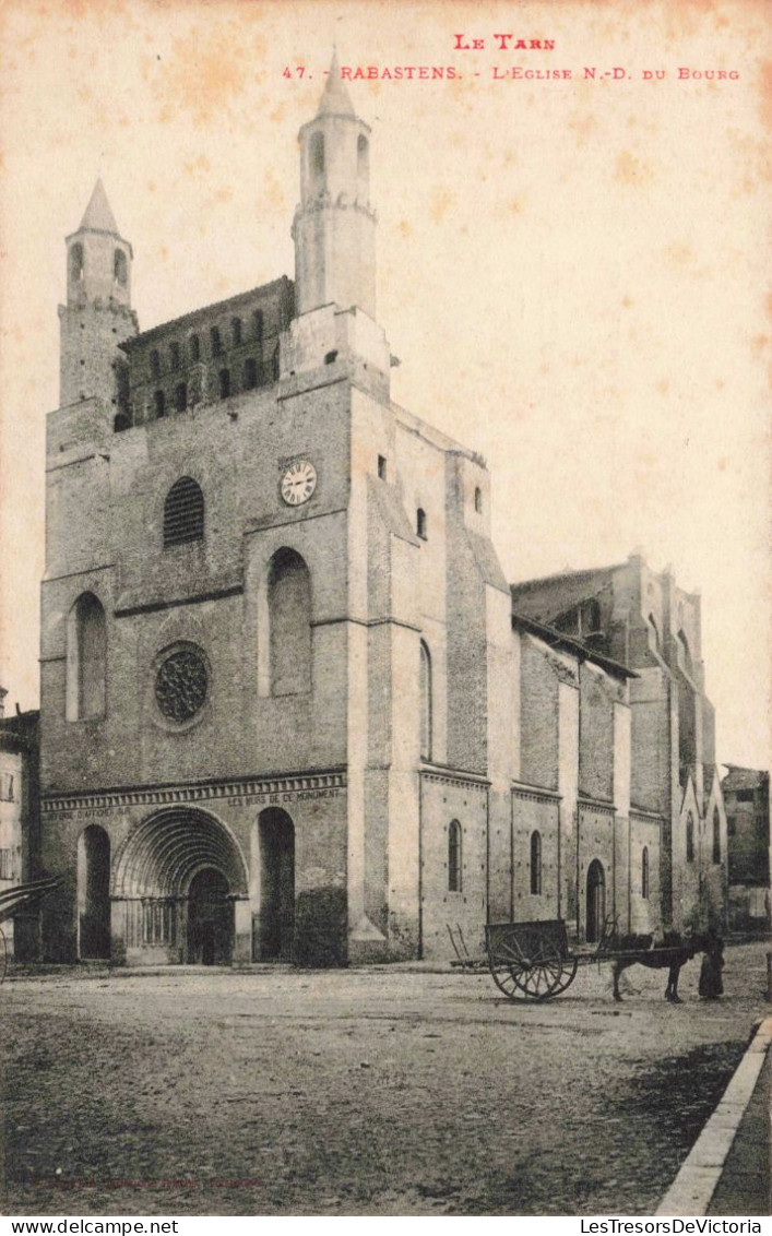 FRANCE - Le Tarn  - Rabastens - L'église Notre Dame Du Bourg - Carte Postale Ancienne - Other & Unclassified