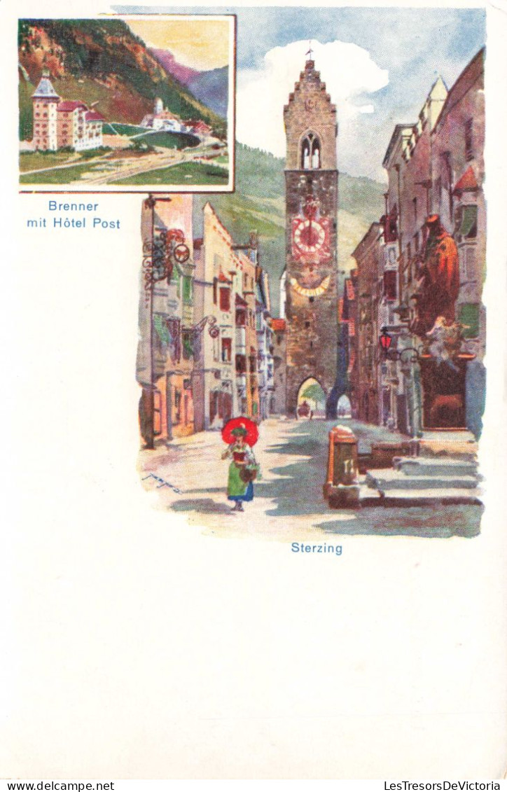 ITALIE - Brenner Mit Hôtel Post - Sterzing - Colorisé - Carte Postale Ancienne - Bolzano (Bozen)
