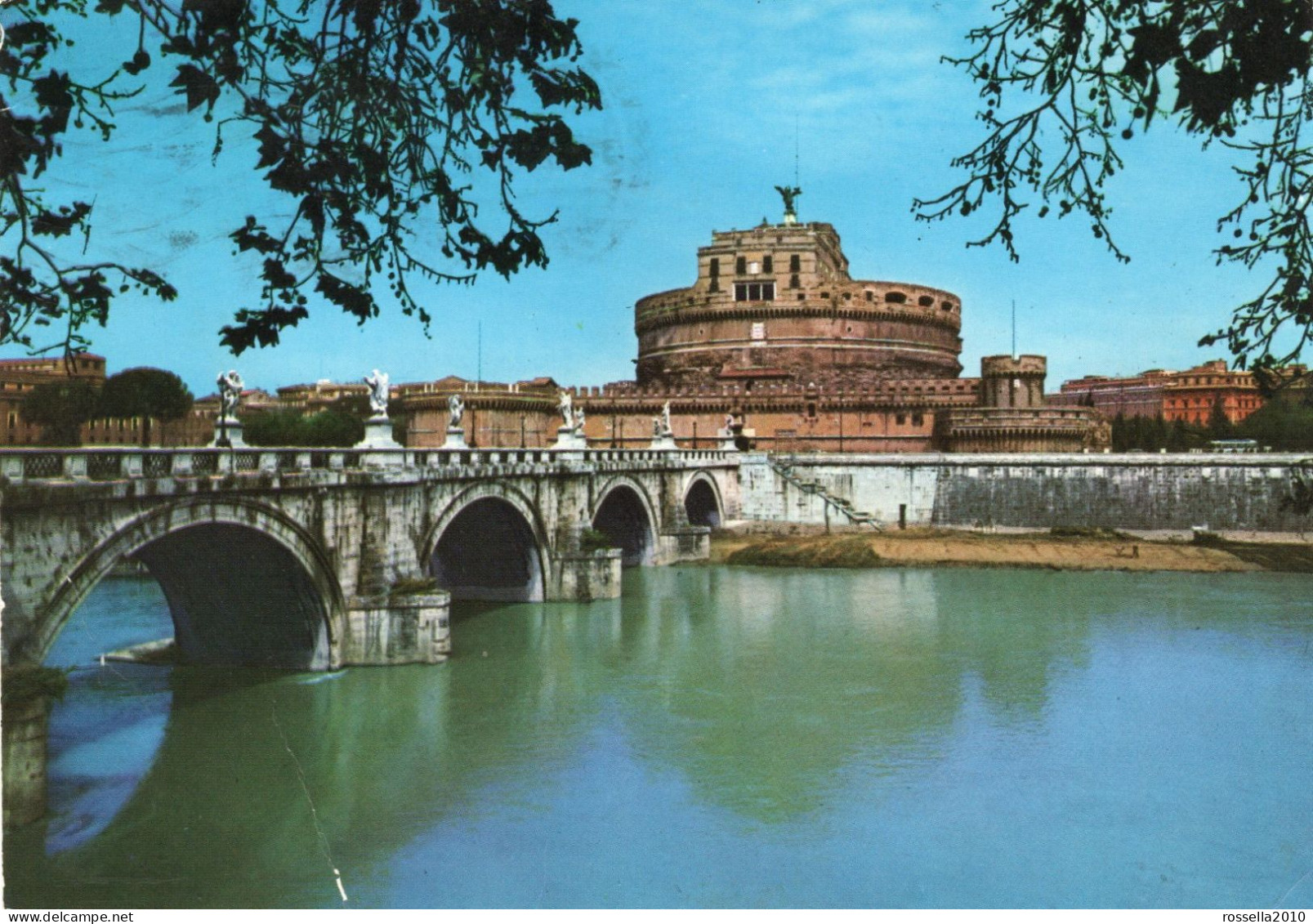 CARTOLINA ITALIA ROMA VG CON FRANCOBOLLO FIERA INTERNAZIONALE DI MILANO 1973 Italy Postcard Italien Ansichtskarten - Bridges