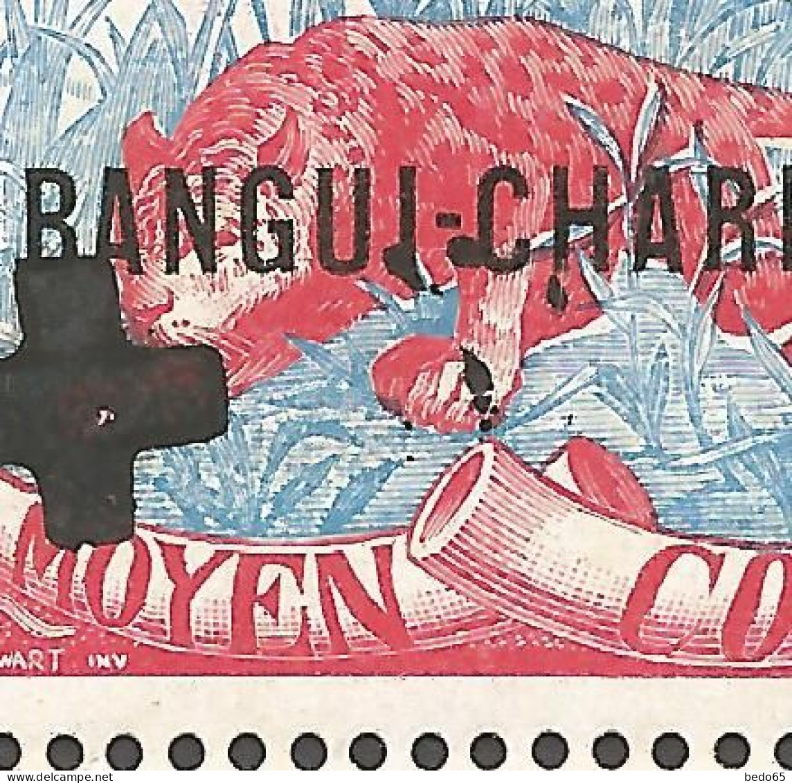 OUBANGUI N° 18 ,1exemplaire Sans 5 Point Et C Et 1 Ss Point Et C Tenant à Normal NEUF** SANS CHARNIERE / Hingeless  / MH - Unused Stamps