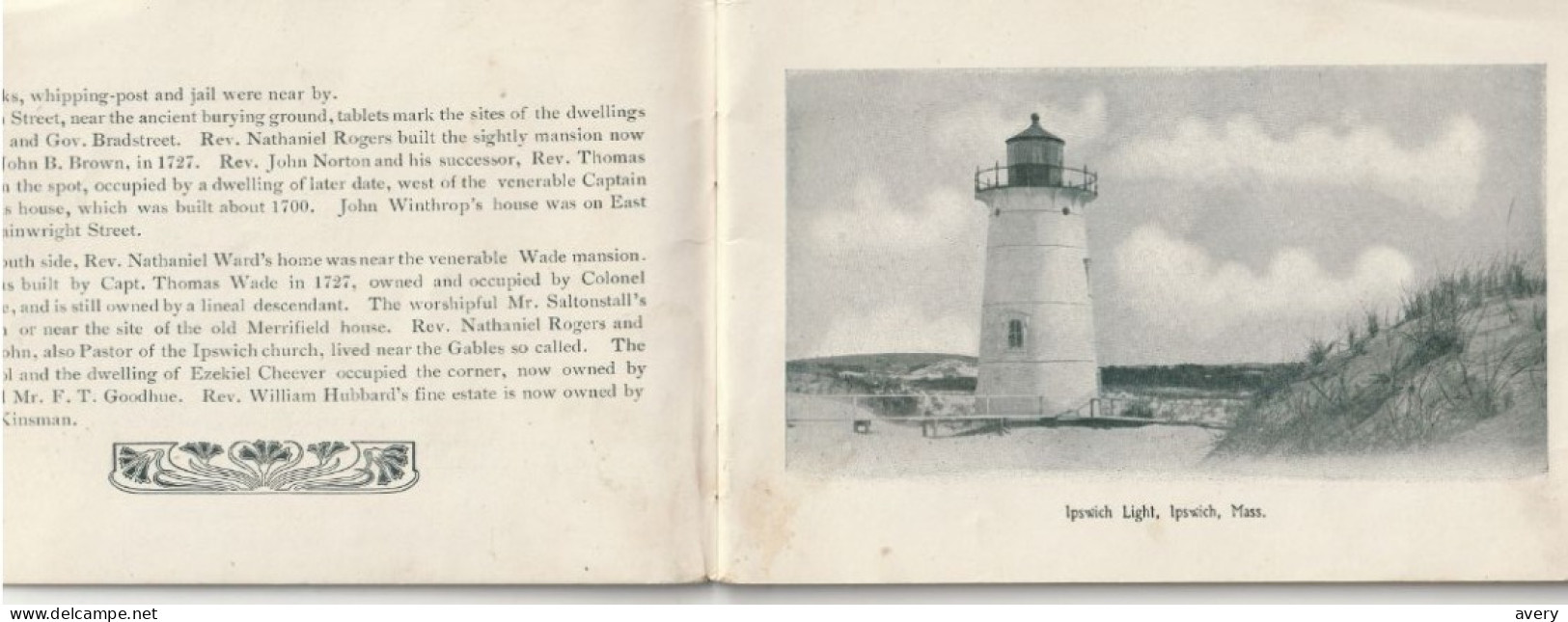 Travel Booklet Ipswich, Massachusetts  Forty Views Of This Historic Town - North America