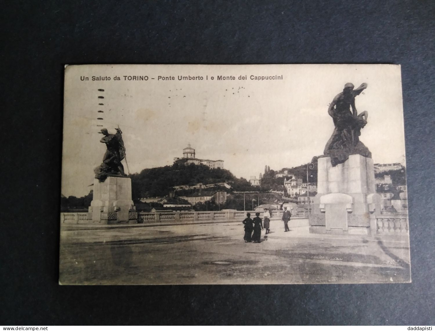 [S3] Un Saluto Da Torino - Ponte Umberto I E Monte Dei Cappuccini. Piccolo Formato, Animata, Viaggiata, 1923 - Brücken