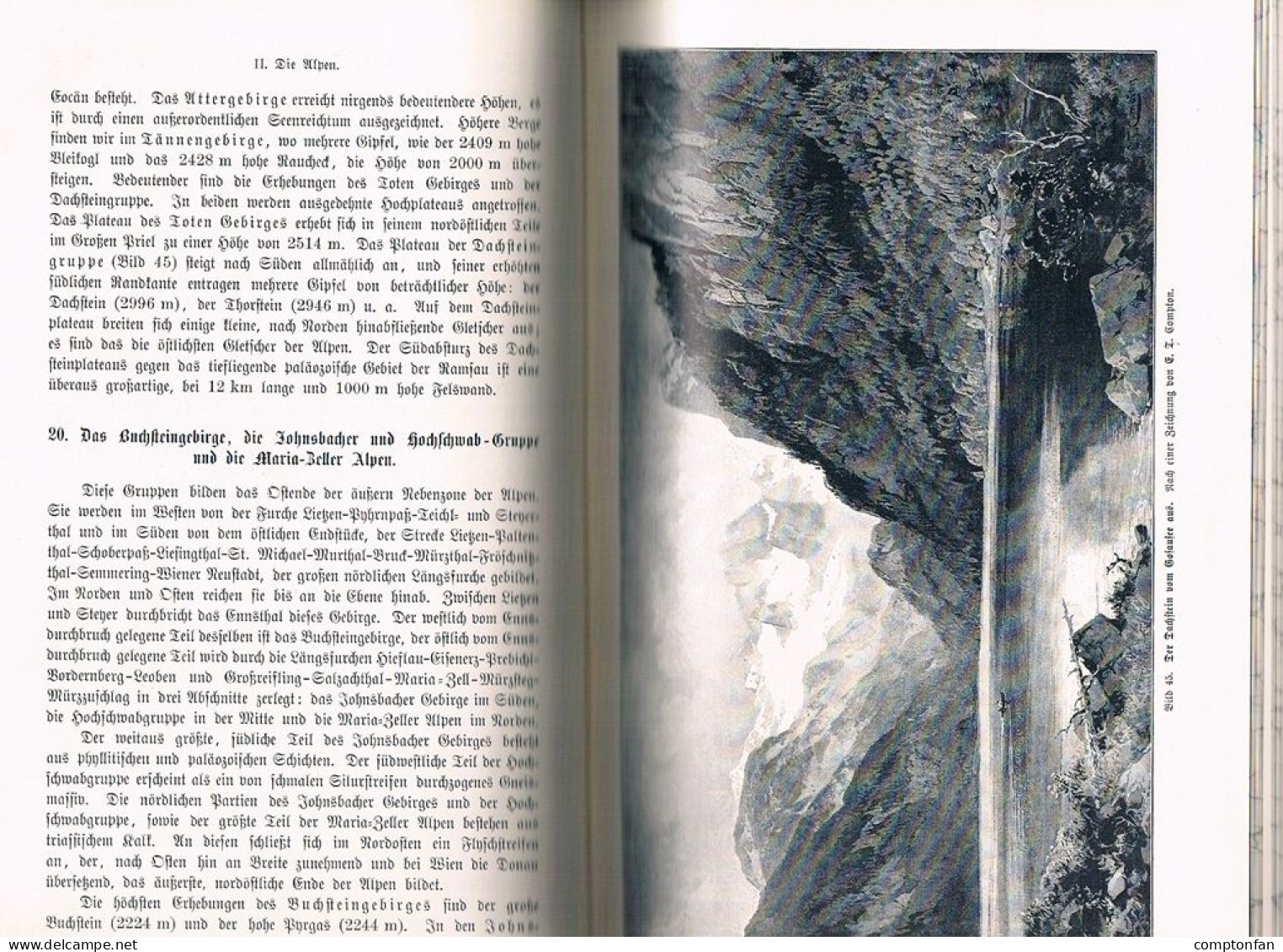 B100 878 Lendenfeld Hochgebirge Der Erde Bergsteigen Alpinismus Compton Rarität 1899 !! - Old Books