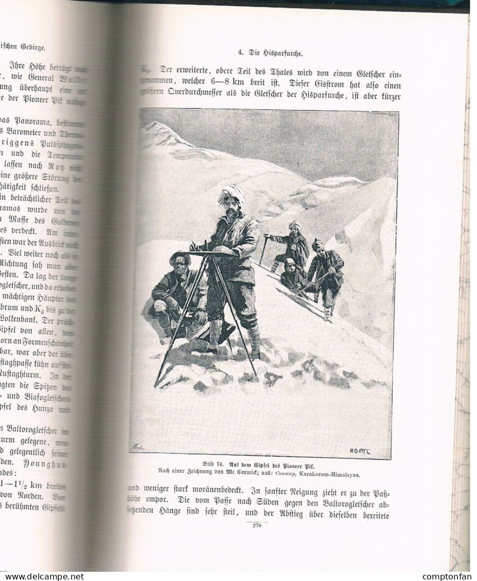 B100 878 Lendenfeld Hochgebirge Der Erde Bergsteigen Alpinismus Compton Rarität 1899 !! - Old Books