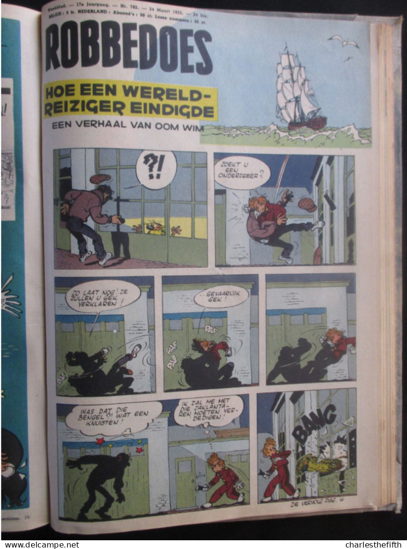 ROBBEDOES BUNDELING 18 NOV. 1954 - 24 MAART1955 - NRS 764 Tot En Met 782 - ZEER MOOIE STAAT - Privé Bundeling - Robbedoes En Kwabbernoot