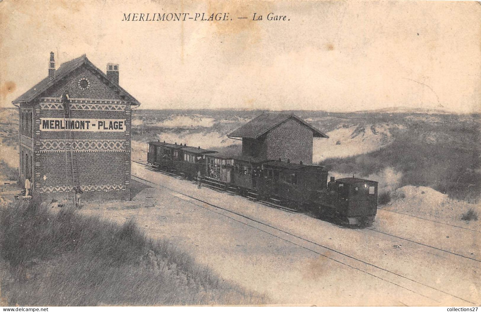 62-MERLIMONT-PLAGE- LA GARE - Otros & Sin Clasificación