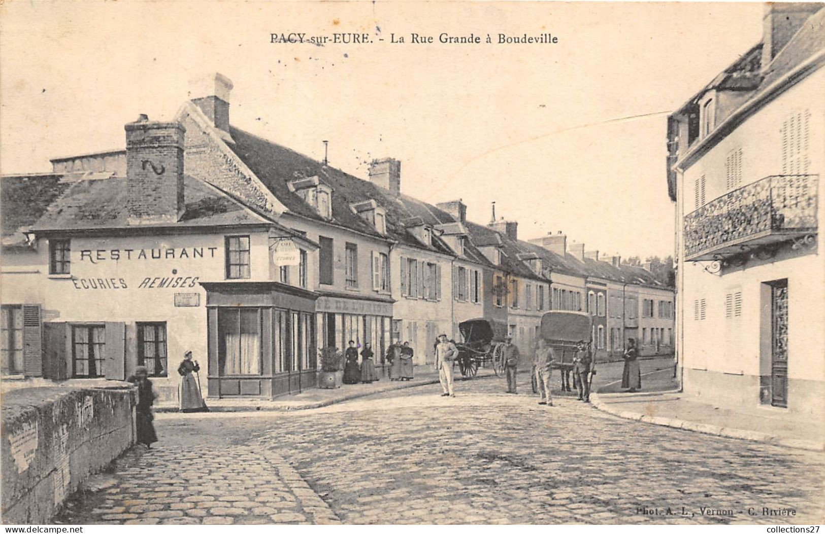 27-PACY-SUR-EURE- LA ROUTE  GRANDE A DOUDEVILLE - Pacy-sur-Eure