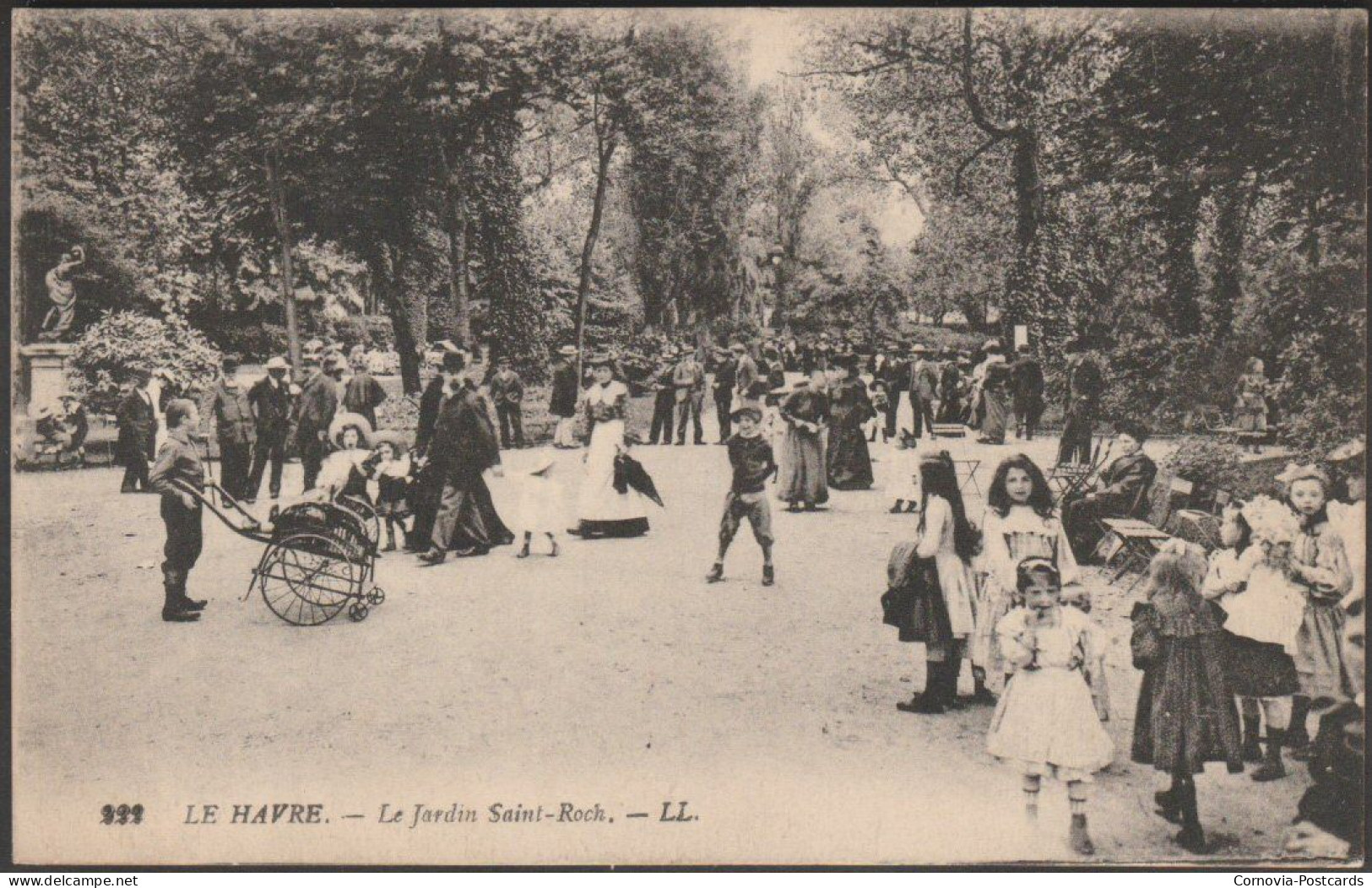 Le Jardin Saint-Roch, Le Havre, C.1905-10 - Lévy CPA LL222 - Square Saint-Roch