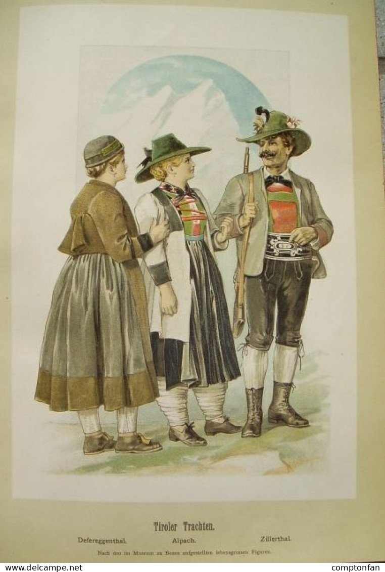 B100 879 Achleitner Tirol Und Vorarlberg Compton Grubhofer Rarität 1895 !! - Livres Anciens