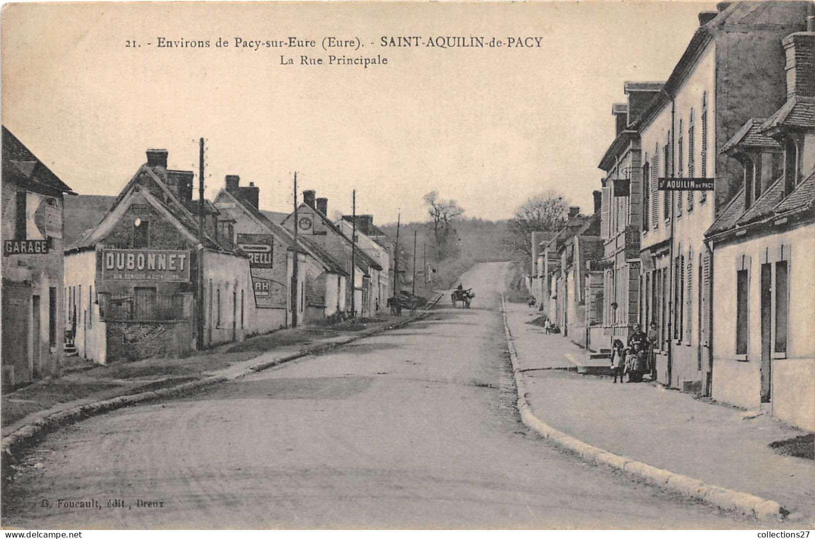 27-SAINT-AQUILIN-DE-PACY- ENVIRONS DE PACY-SUR-EURE-  LA RUE PRINCIPALE - Pacy-sur-Eure