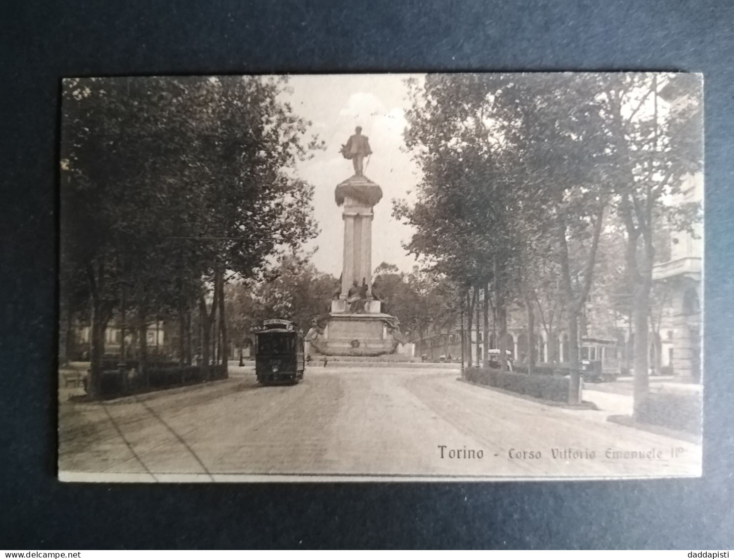 [S3] Torino - Corso Vittorio Emanuele Con Tram. Piccolo Formato, Viaggiata, 1915 - Transport