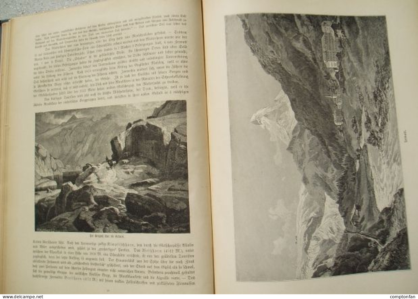 B100 880 Gsell-Fels Die Schweiz Compton Prachtband Rarität 1883 !! - Oude Boeken