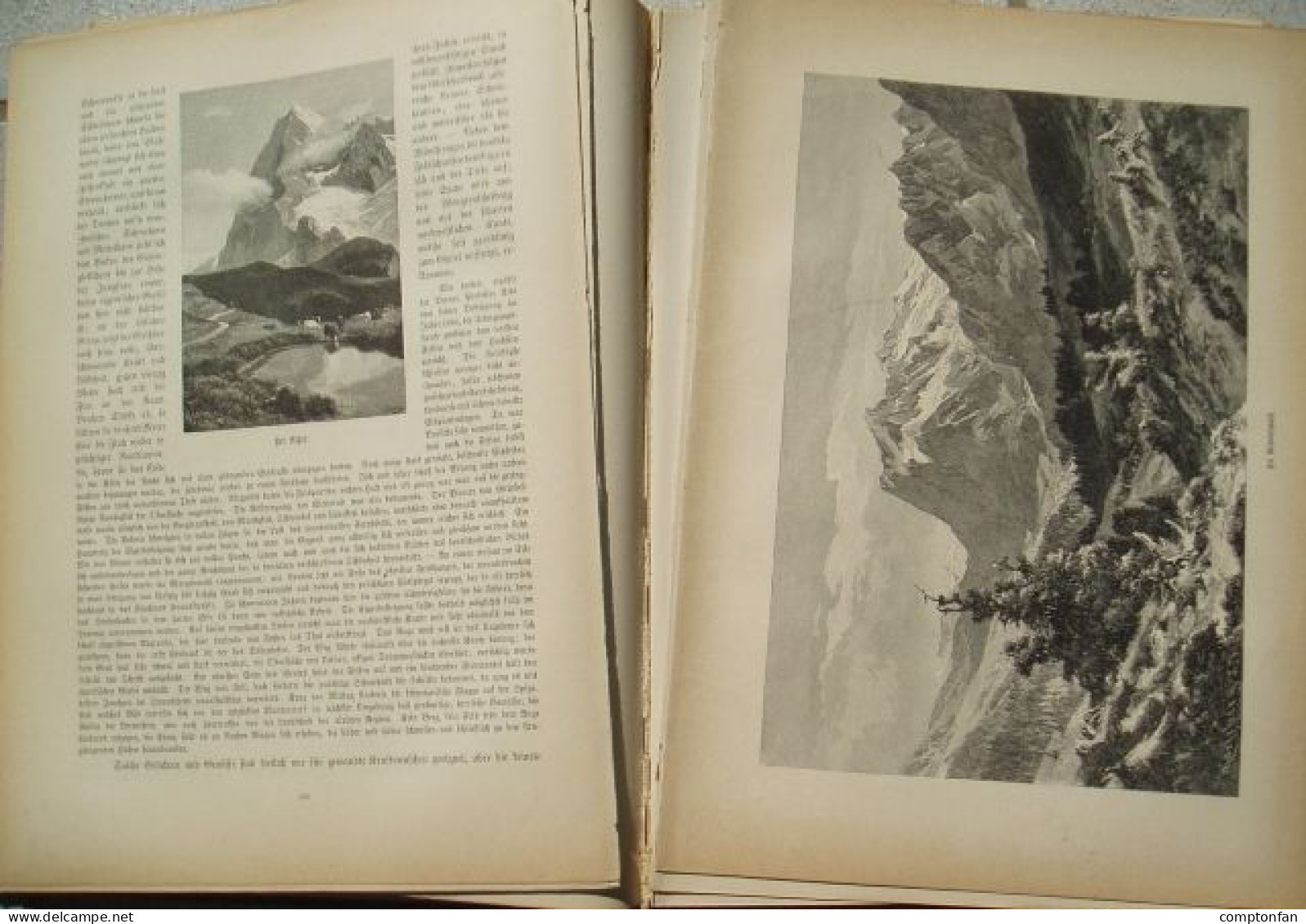 B100 880 Gsell-Fels Die Schweiz Compton Prachtband Rarität 1883 !! - Libros Antiguos Y De Colección