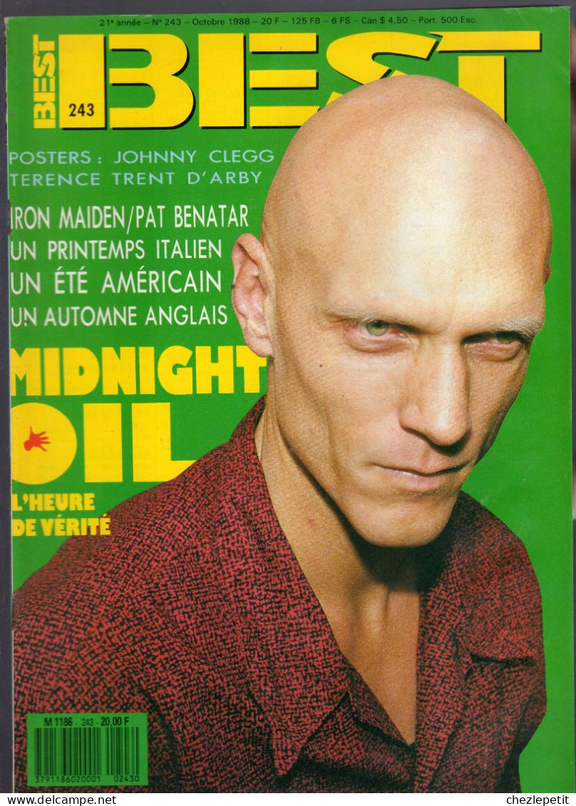 BEST N°243 Midnight Oil Pat Benatar Iron Maiden Johnny Clegg Terence Trent D'arby - Musique