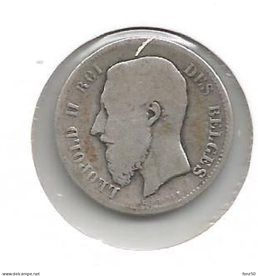 LEOPOLD II * 50 Cent 1886 Frans * Fraai * Nr 12443 - 50 Centimes