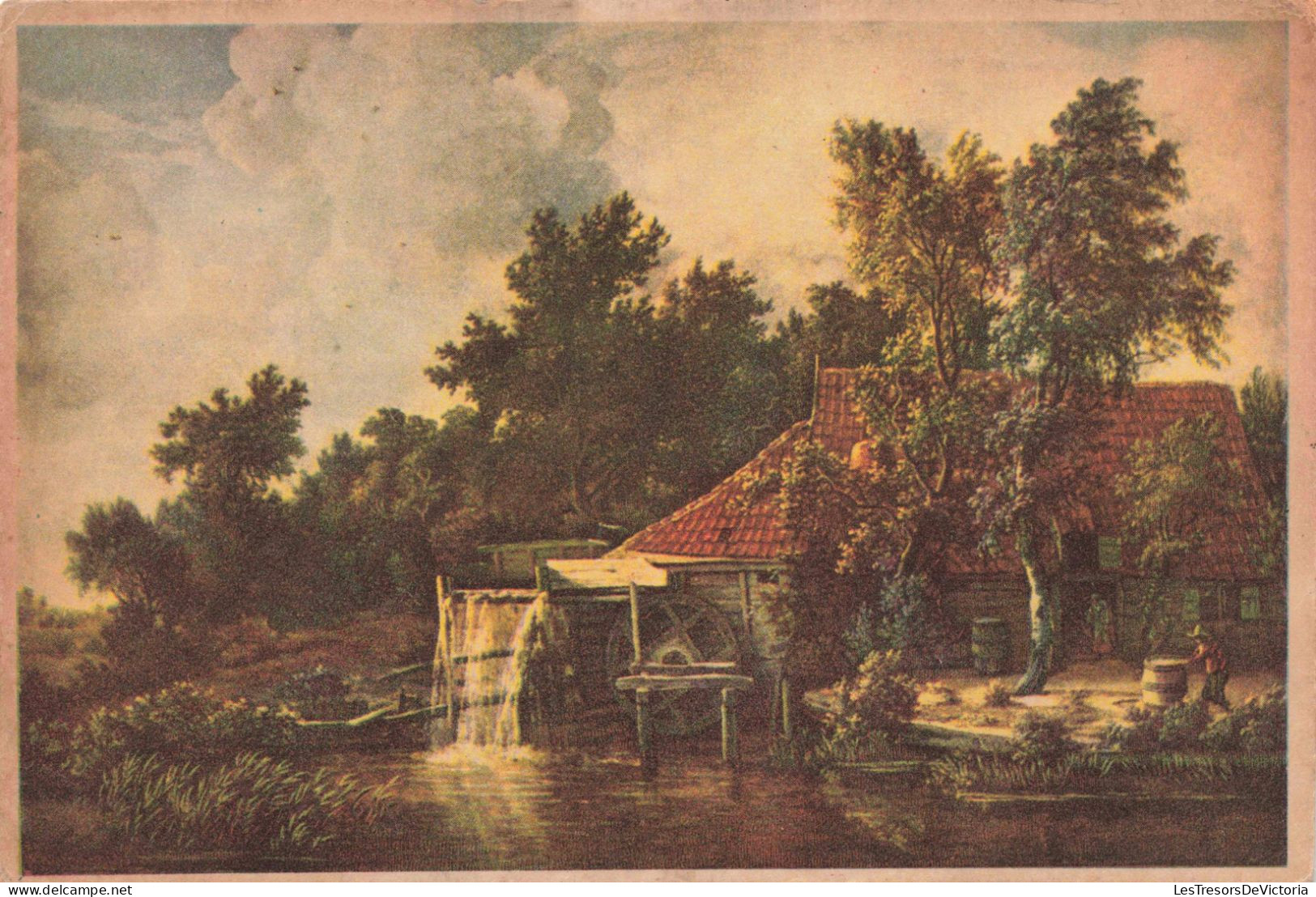 FRANCE - Hobbema - Moulin à Eau - Colorisé - Carte Postale Ancienne - Bray-Dunes
