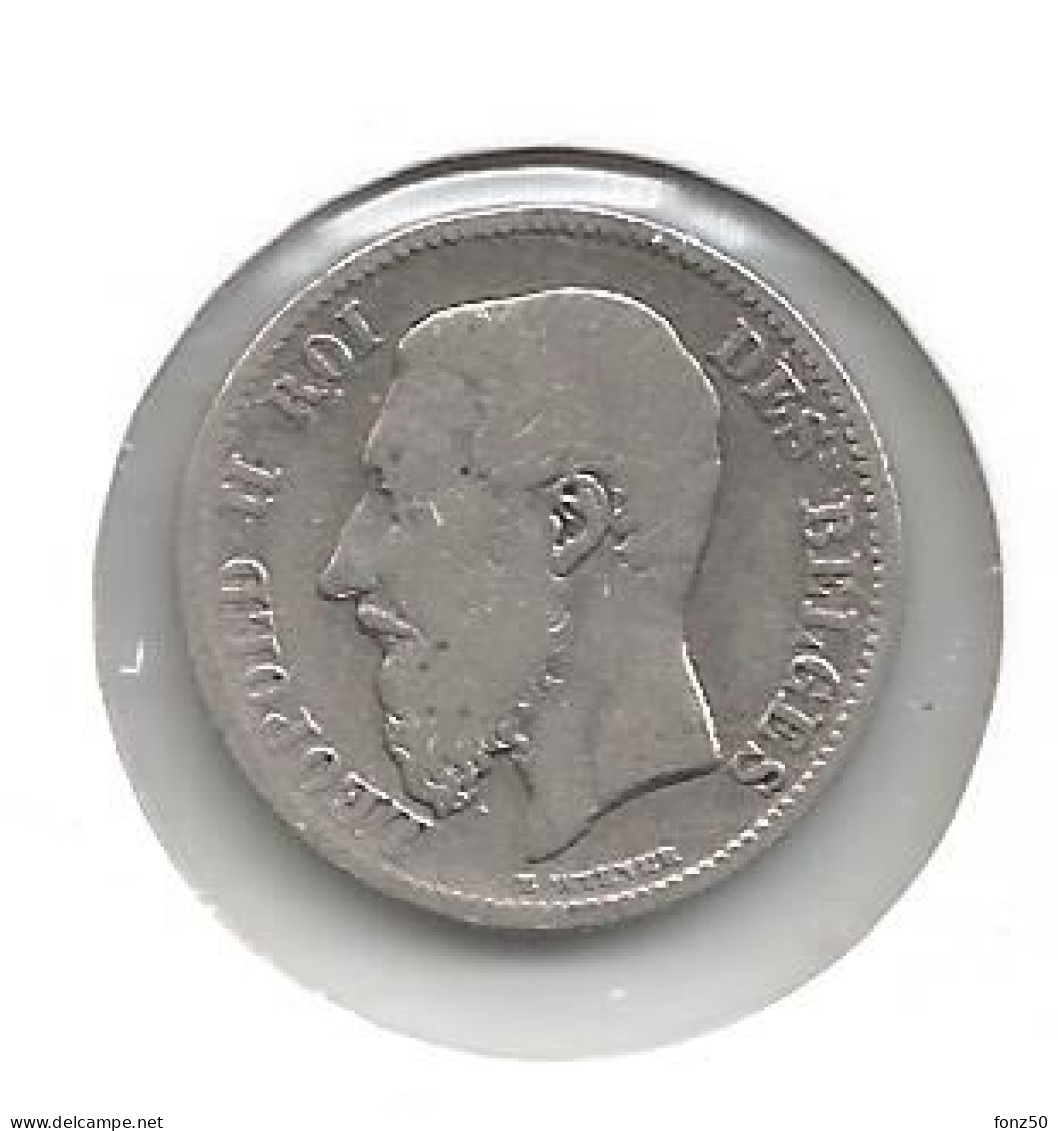 LEOPOLD II * 50 Cent 1886 Frans * Z.Fraai * Nr 12444 - 50 Centimes