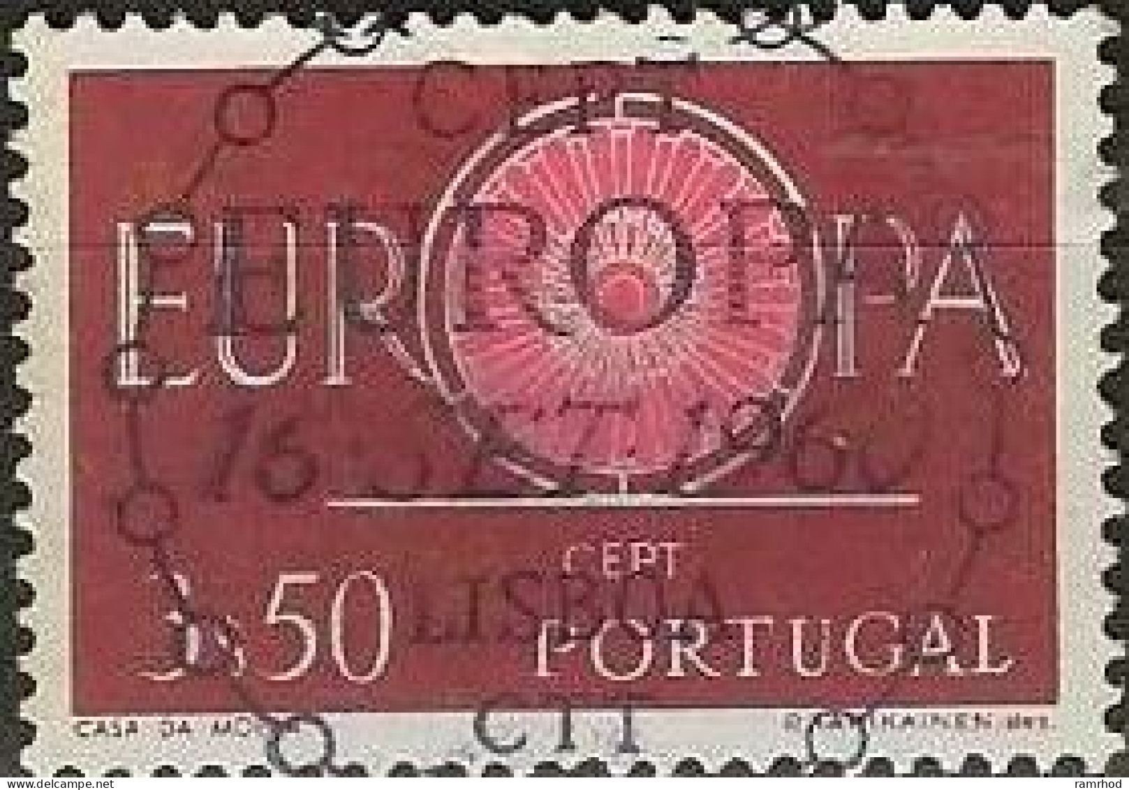 PORTUGAL 1960 Europa - 3e50 Conference Emblem AVU - Oblitérés