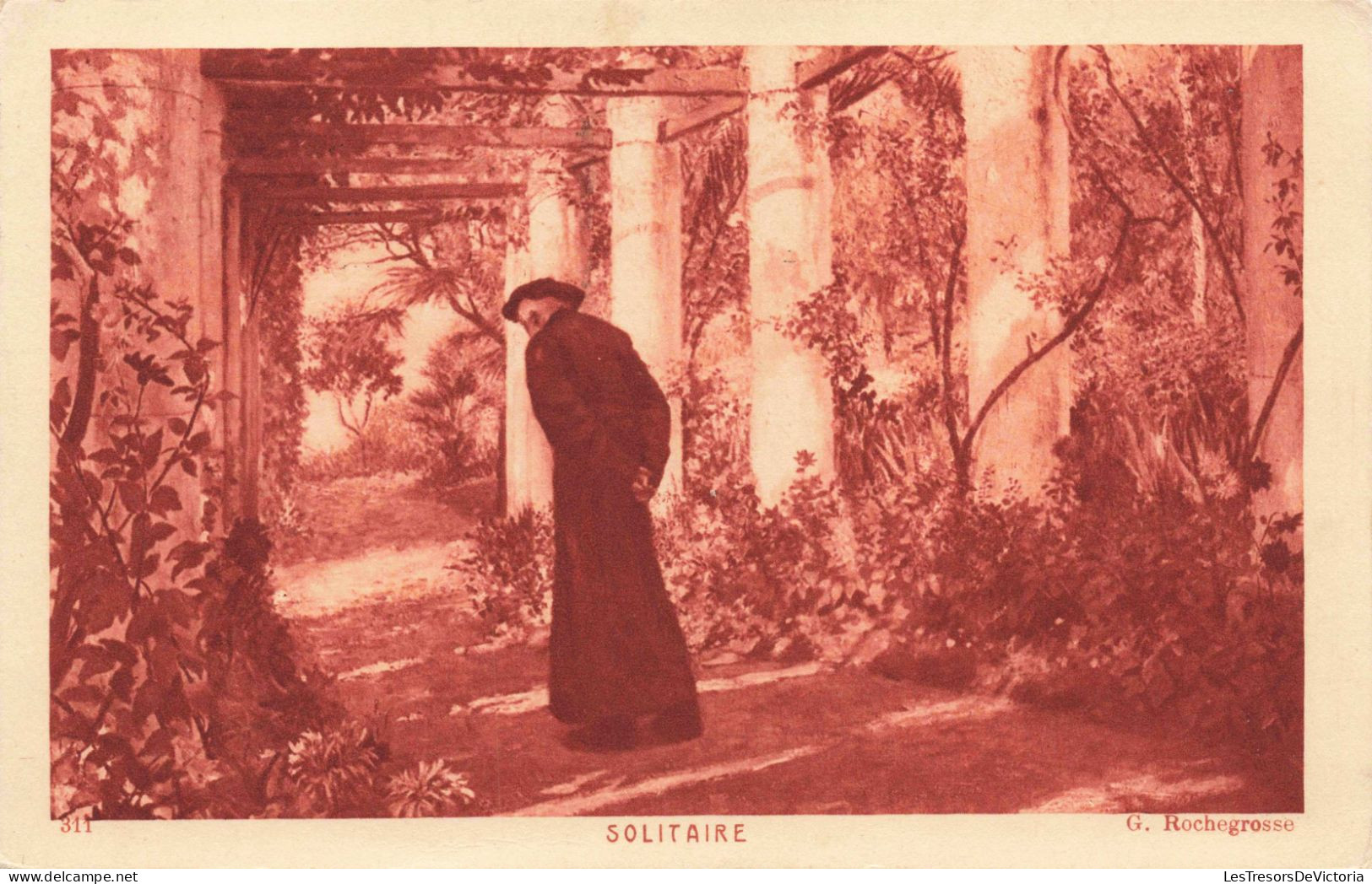 PHOTOGRAPHIE - Solitaire - Vieil Homme - Carte Postale Ancienne - Photographs