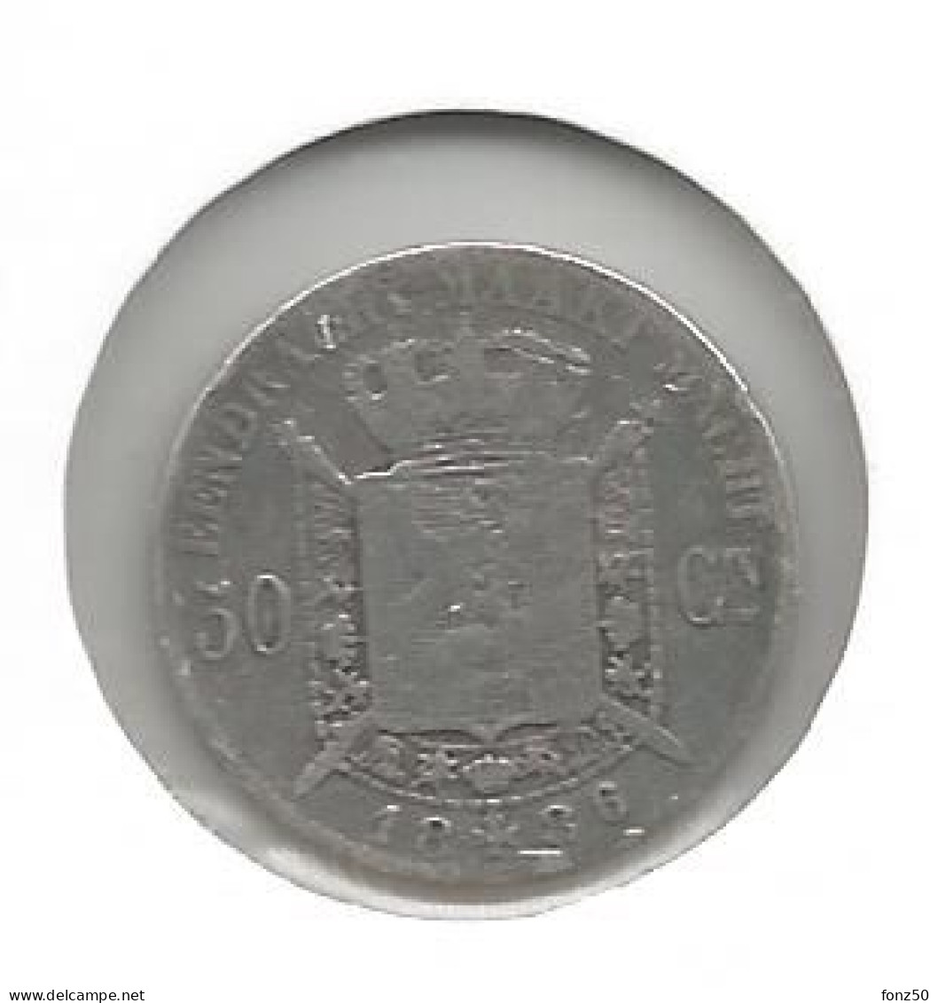 LEOPOLD II * 50 Cent 1886 Vlaams * Fraai * Nr 12446 - 50 Cent