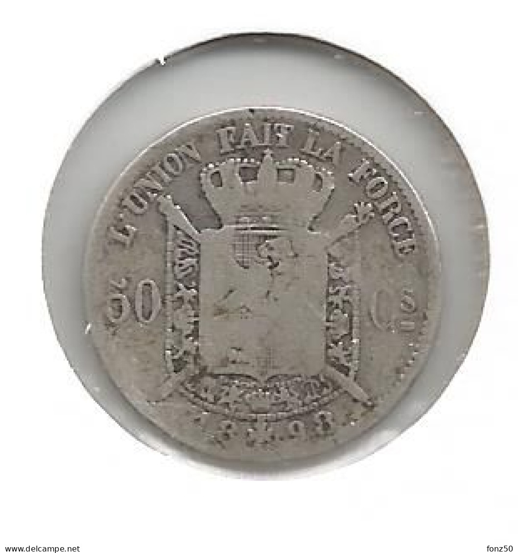 LEOPOLD II * 50 Cent 1898 Frans * Fraai * Nr 12448 - 50 Cents