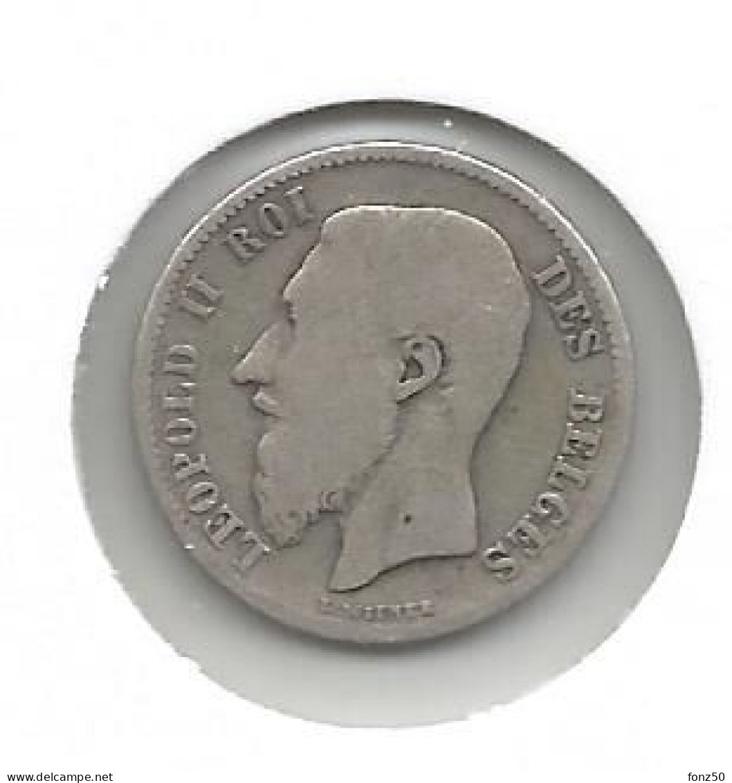LEOPOLD II * 50 Cent 1898 Frans * Fraai * Nr 12450 - 50 Cents