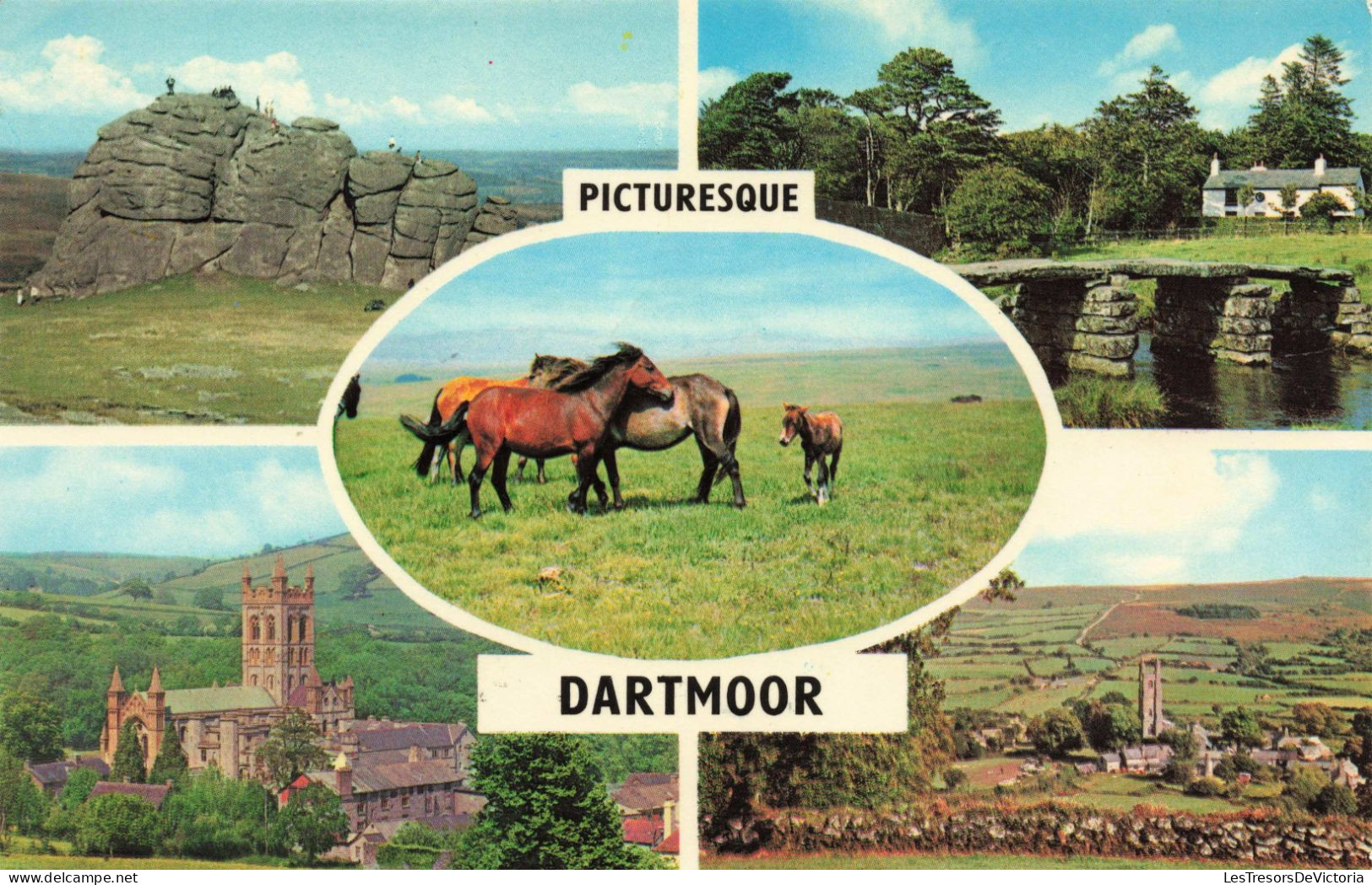 ROYAUME-UNI - Dartmoor - Pituresque - Colorisé - Carte Postale Ancienne - Andere & Zonder Classificatie
