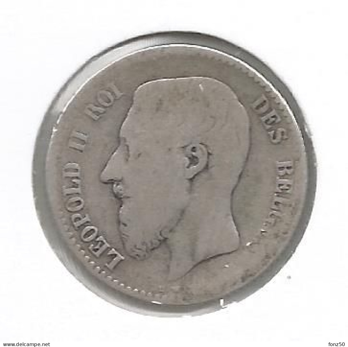 LEOPOLD 2 * 1 Frank 1867 Frans * Fraai * Nr 12455 - 1 Franc