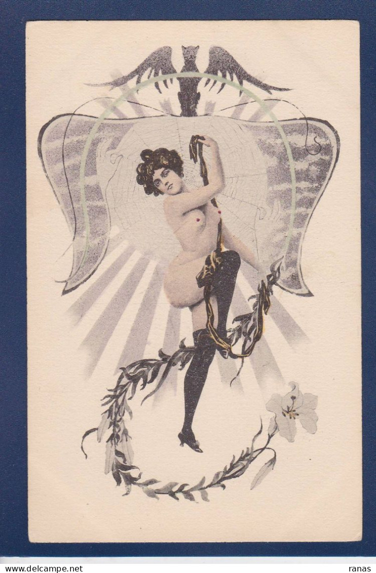 CPA Douhin Illustrateur Femme Woman érotisme Nu Féminin Symbolisme Voir Dos - Doubek, F.