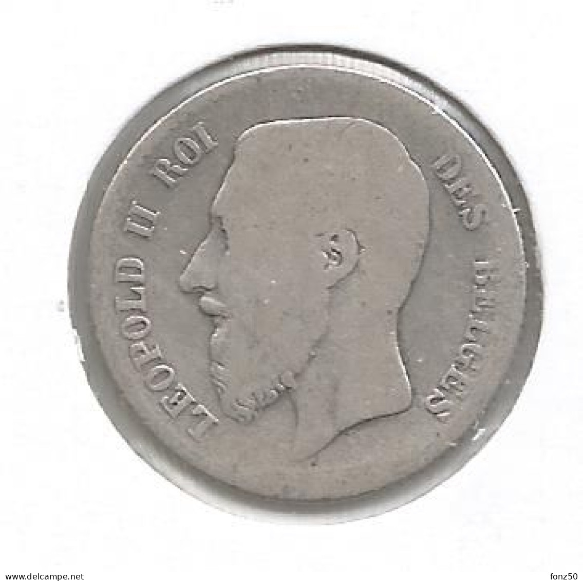 LEOPOLD 2 * 1 Frank 1867 Frans * Fraai * Nr 12458 - 1 Franc