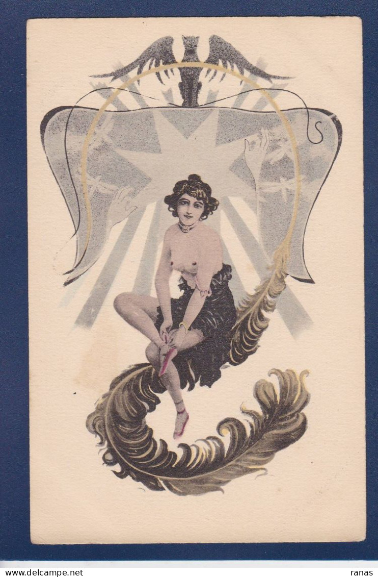 CPA Douhin Illustrateur Femme Woman érotisme Nu Féminin Symbolisme Voir Dos - Doubek, F.