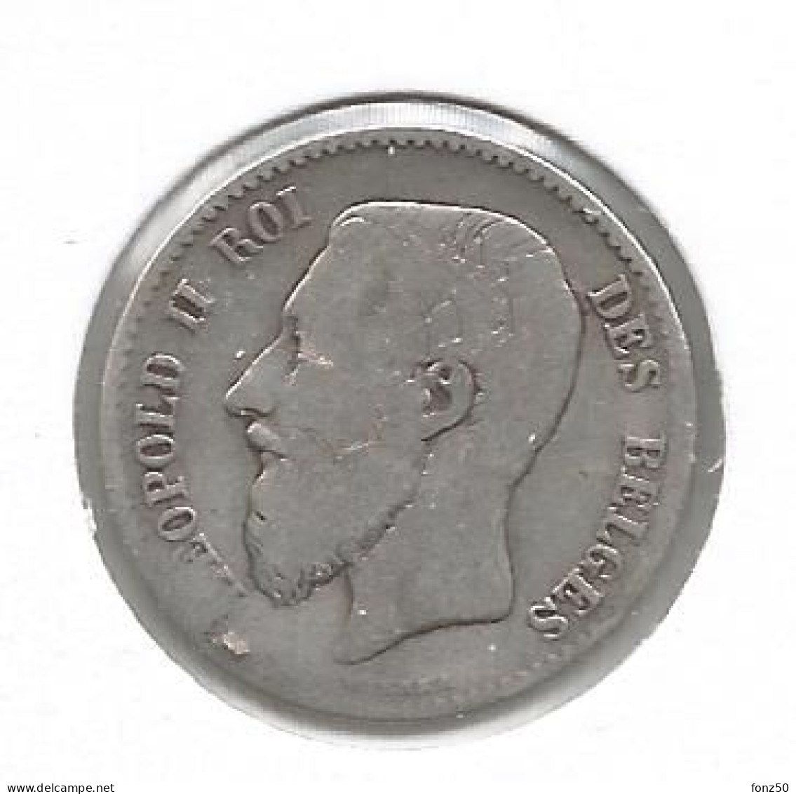 LEOPOLD 2 * 1 Frank 1869 Frans * Fraai * Nr 12459 - 1 Franc