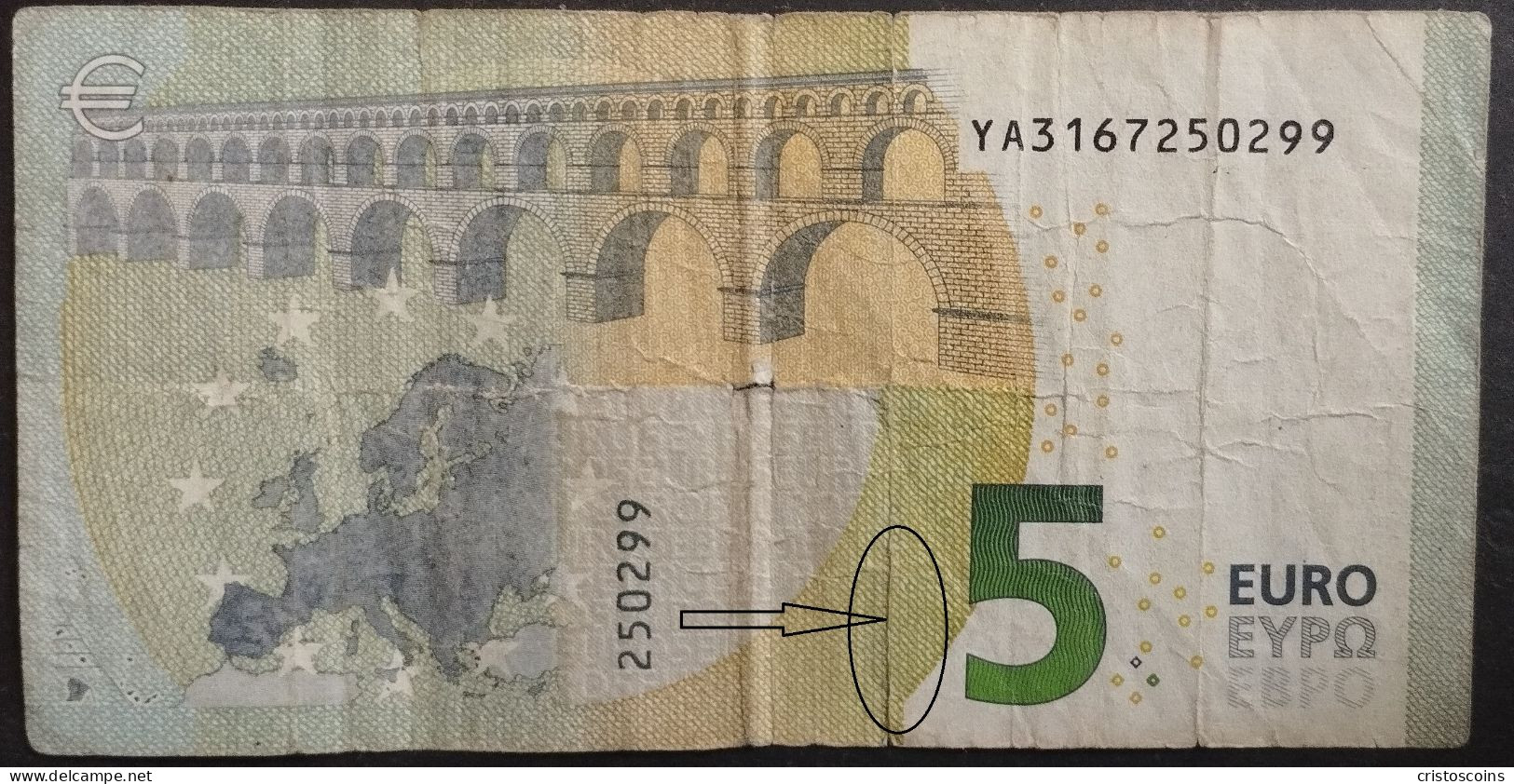 Europa Union 5€ Y Grecia Y003B6.P.20y(B1/57 - 5 Euro