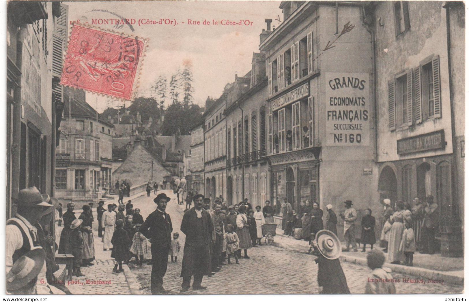 CPA De MONTBARD - Rue De La Côte D'Or.Cpa En TB état,voyagée En 1906. - Montbard