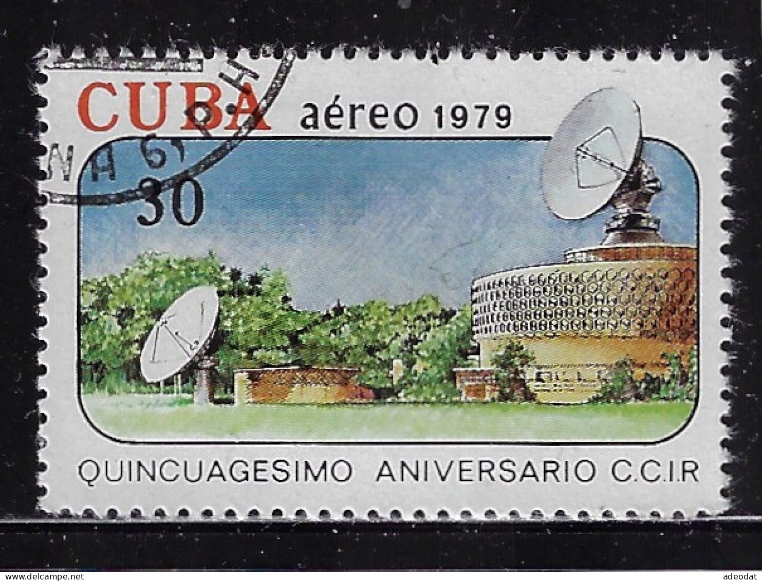 CUBA 1979 AIRMAIL SCOTT C316,C323 CANCELLED - Aéreo