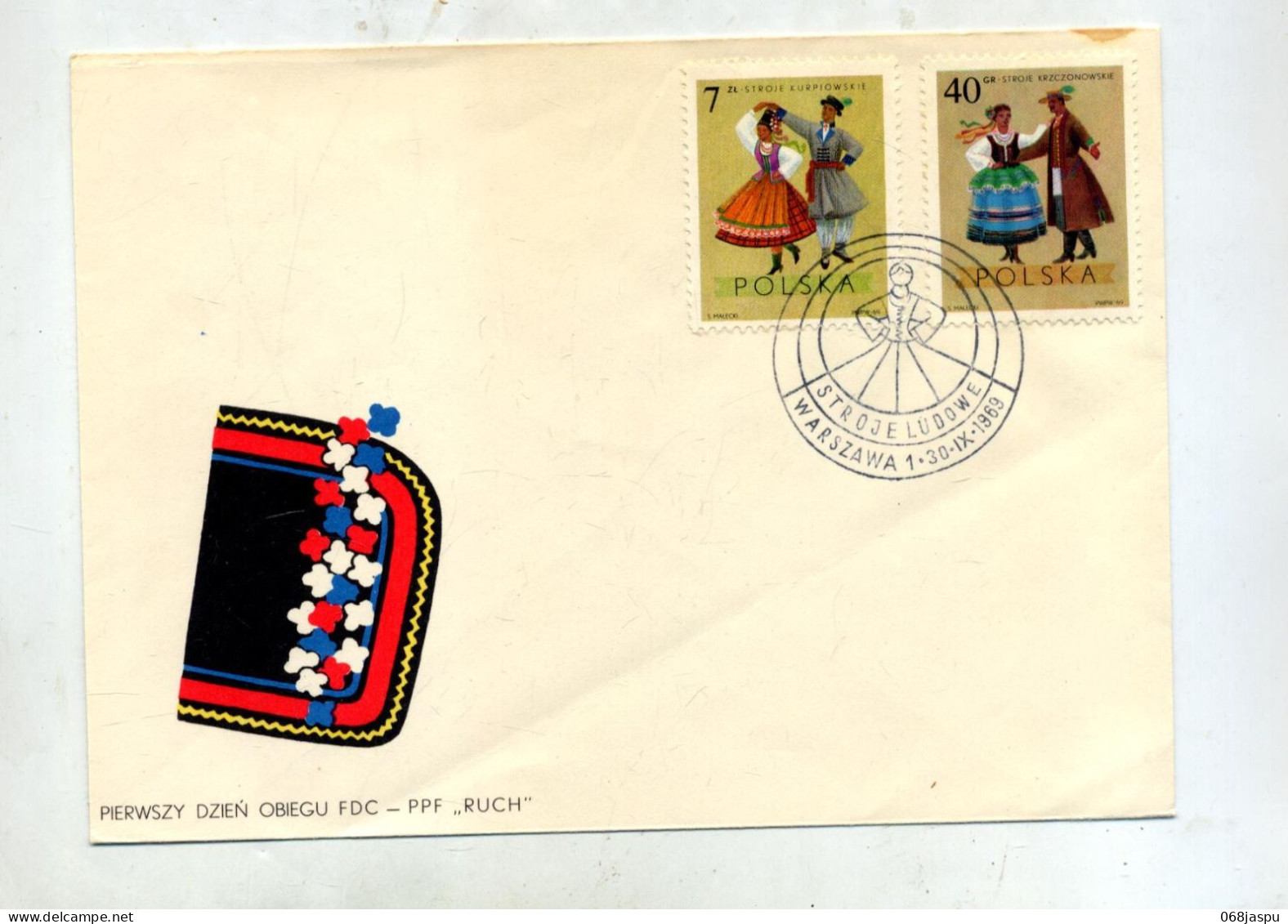 Lettre Cachet Varsovie Danse - Storia Postale