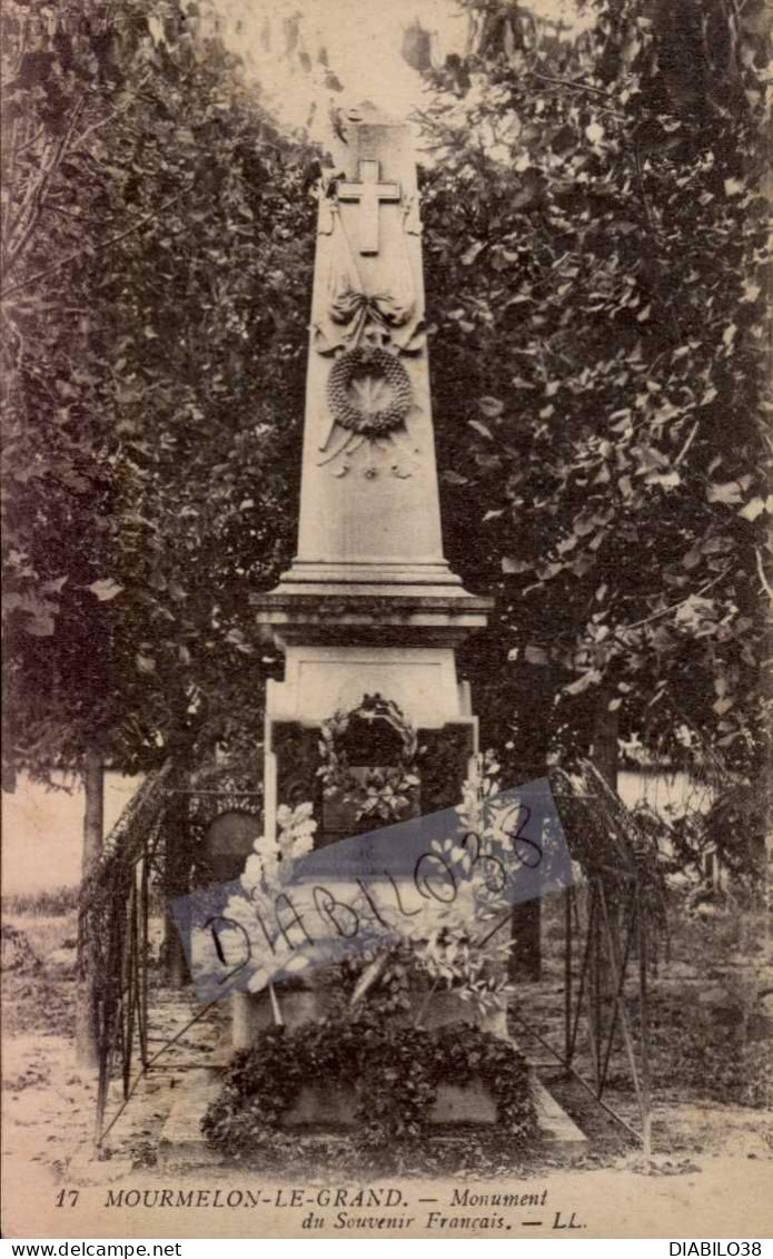 MOURMELON-LE-GRAND       ( MARNE )     MONUMENT DU SOUVENIR FRANCAIS - Monuments Aux Morts
