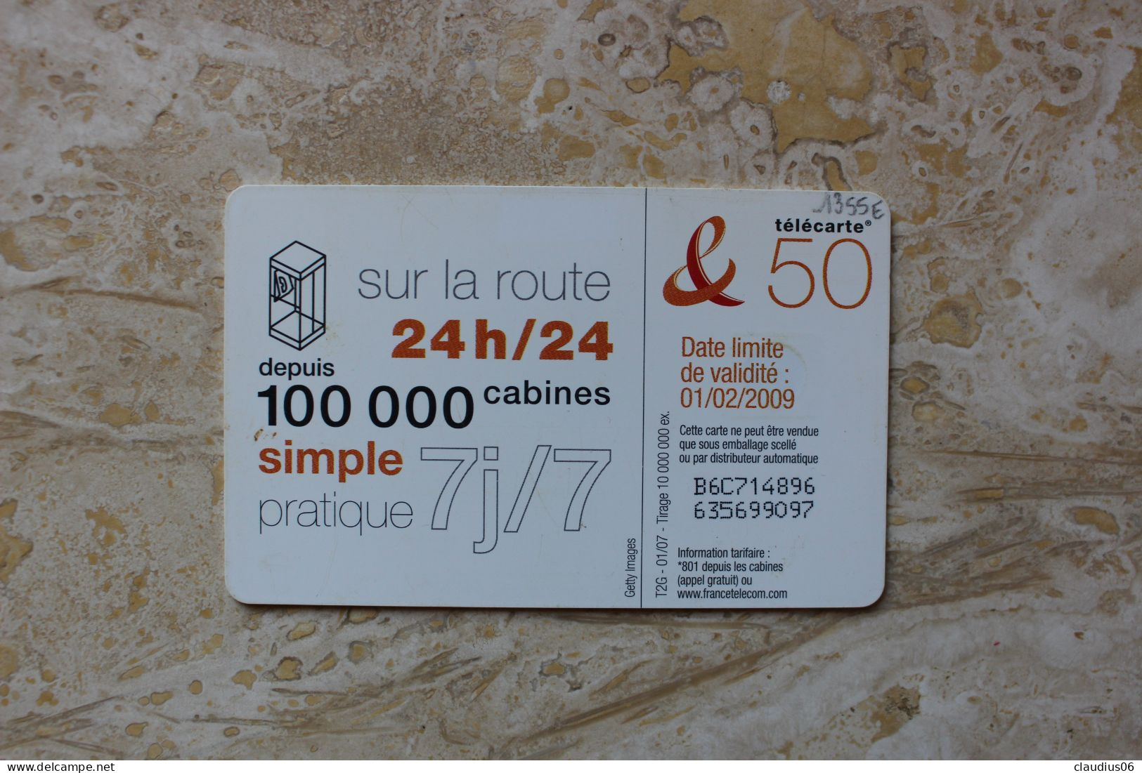 TELECARTE  F1355E  DANSE 1 - 2007