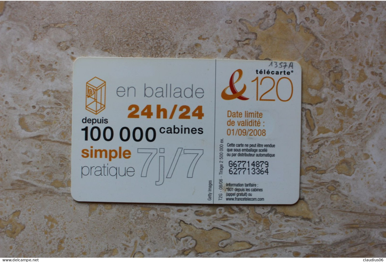 TELECARTE  F1357A  DANSE 3 - 2006