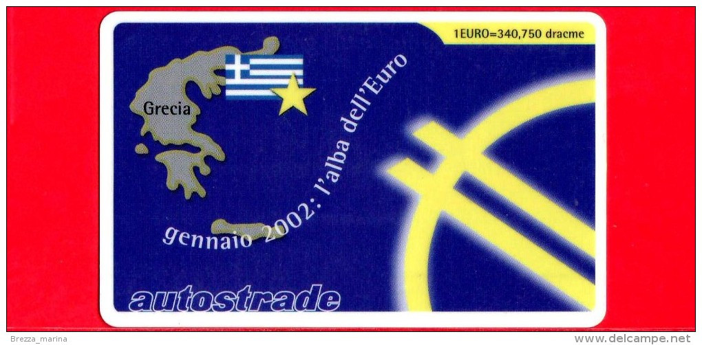 VIACARD -  L'Alba Dell'Euro - Grecia  -  Tessera N. 1372 - 50 - Pub - 02.2002 - Otros & Sin Clasificación