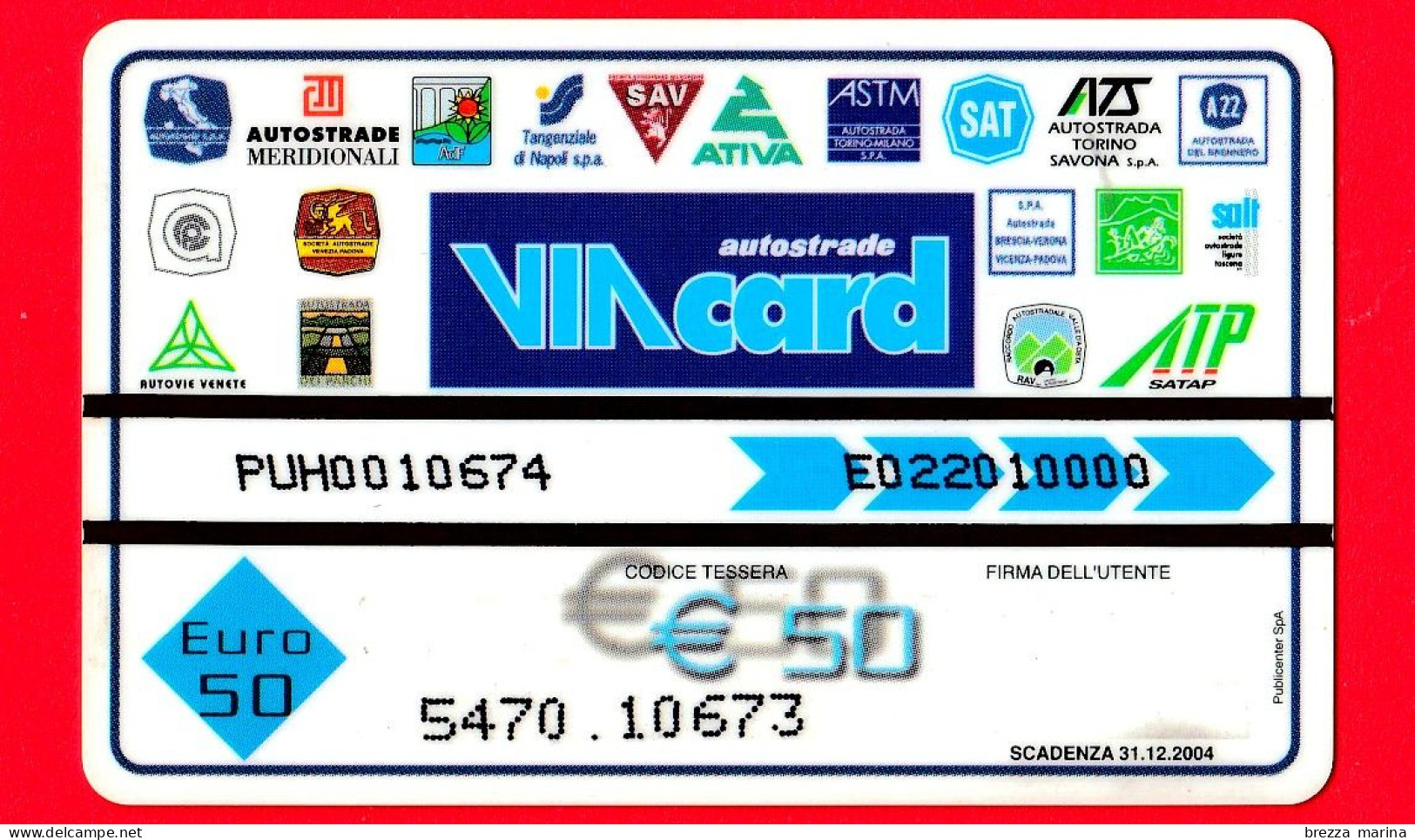 VIACARD -  L'Alba Dell'Euro - Grecia  -  Tessera N. 1372 - 50 - Pub - 02.2002 - Andere & Zonder Classificatie