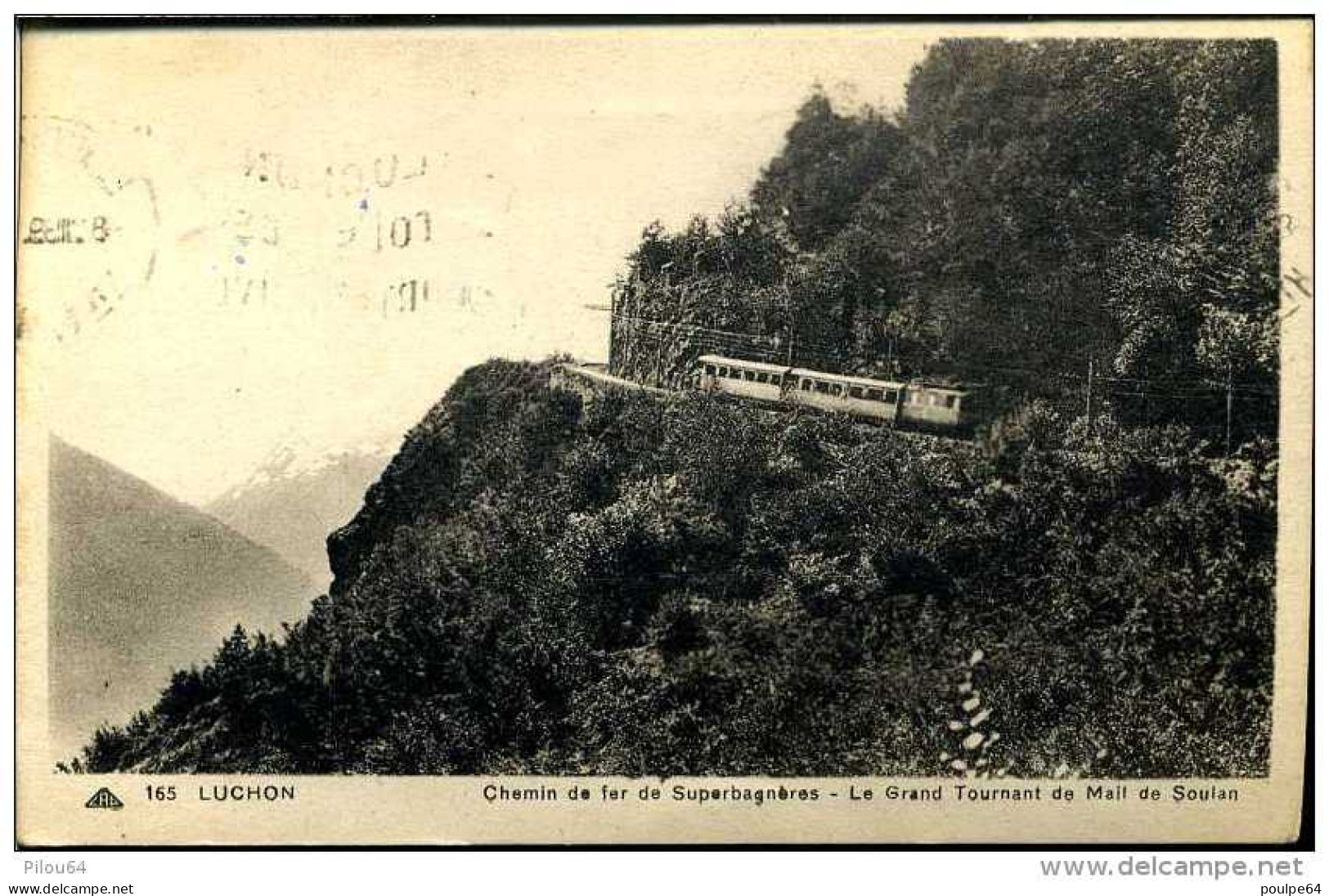 Chemin De Fer à Crémaillère De Superbagnères - Luchon (31) - CPA) - Funiculaires