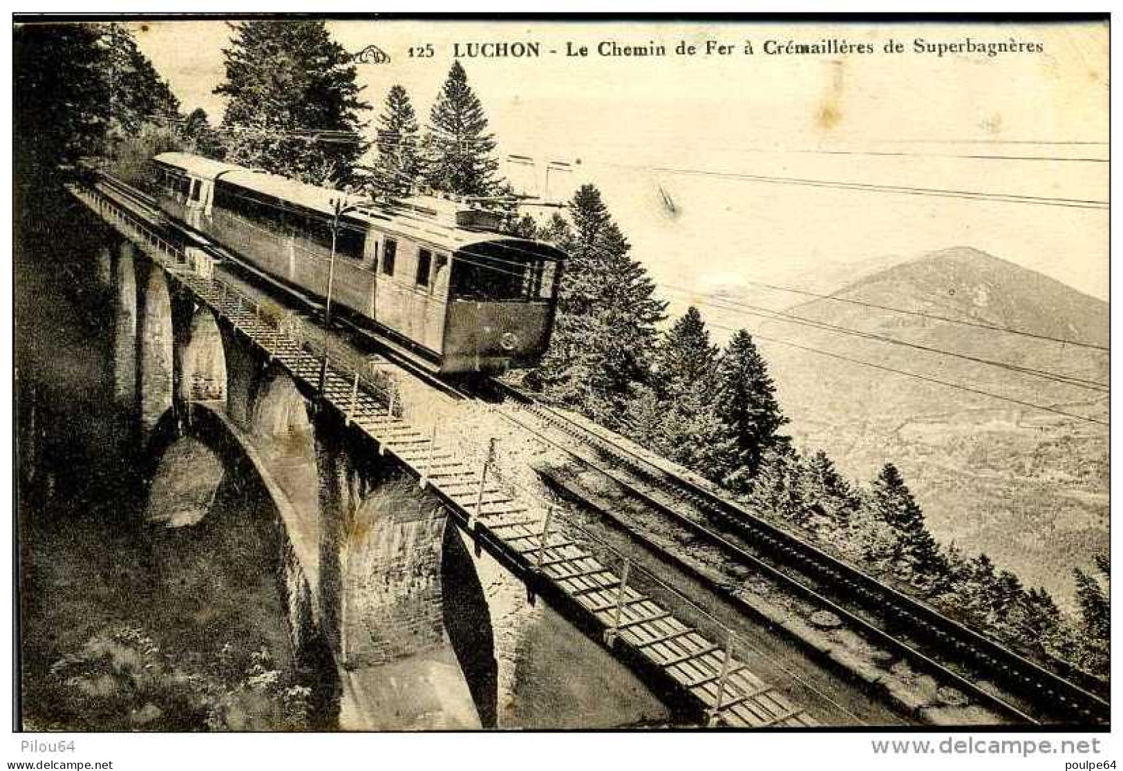 Chemin De Fer à Crémaillère De Superbagnères - Luchon (31) - CPA) - Funiculaires