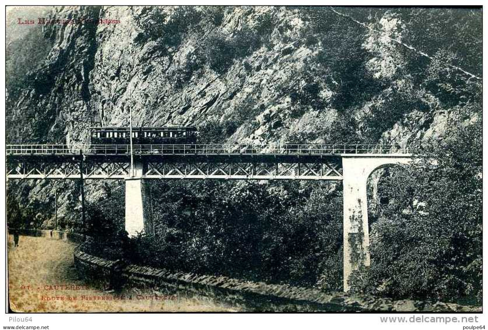 Le Funiculaire Sur Le Pont Meyaba - Ligne Pierrefitte à  Cauterets (65)  ( CPA ) - Funiculaires
