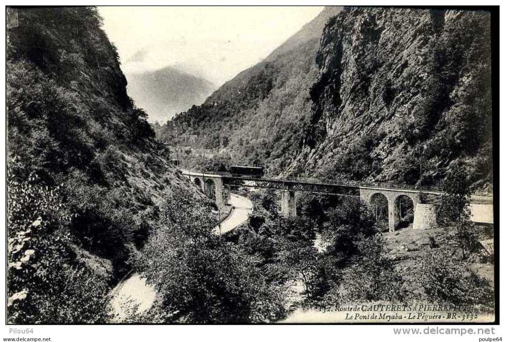 La Ligne Du Funiculaire De Pierrefitte à  Cauterets (65)  ( CPA ) - Funiculaires