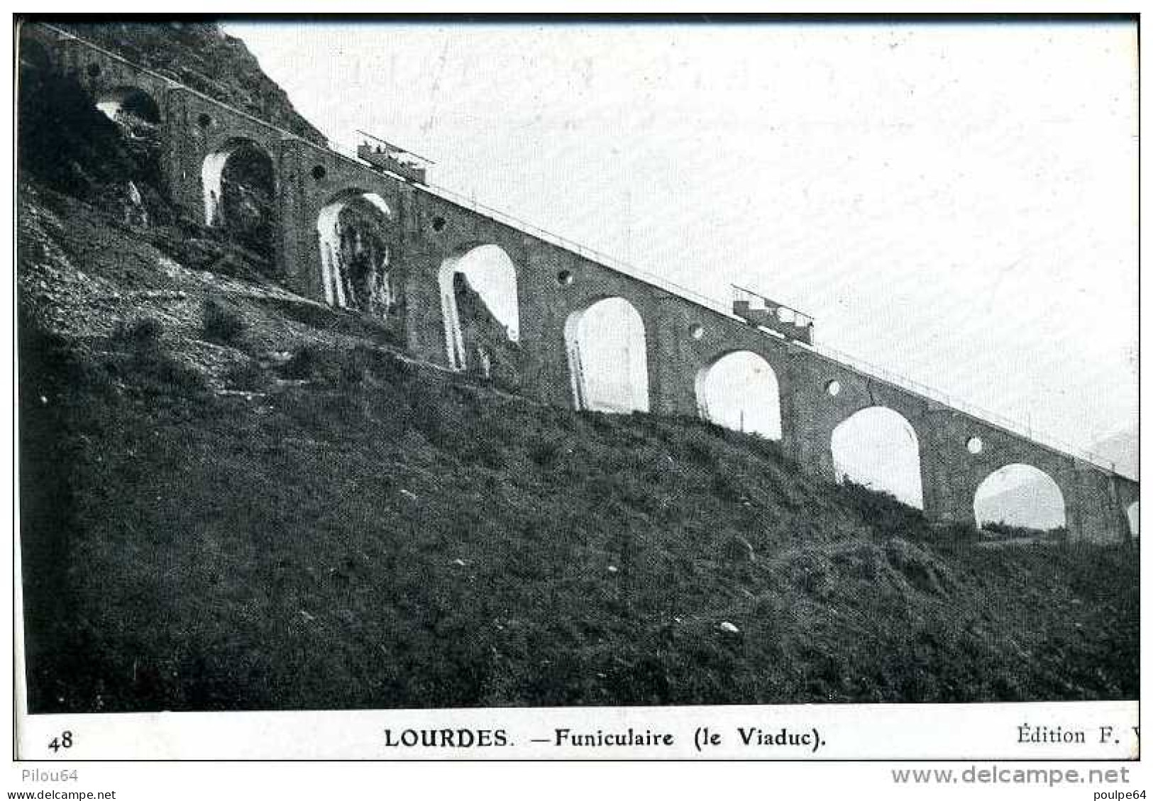 Le Funiculaire Du Pic Du Jer - Lourdes (65)   ( CPA ) - Funiculaires